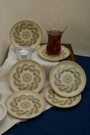 Hermia Efes 6 Juego de 6 platos de porcelana multicolor